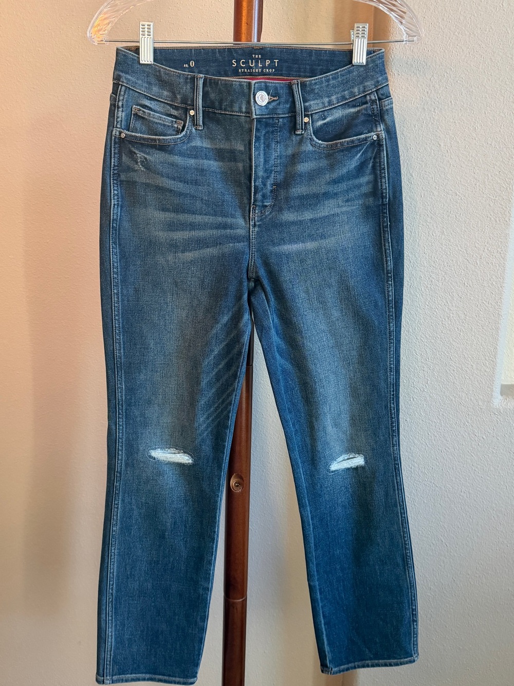 White House Black Market The Sculpt Straight Crop Jeans Size 0